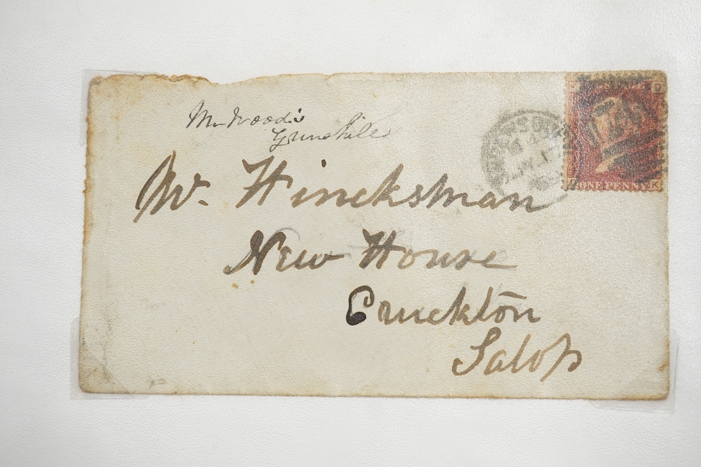 A collection of fifty early nineteenth century Georgian and Victorian franked postal covers, Victoria pre-paid ‘letter cards’ and post cards, railway Dividend Statement, Registered Letters, Fire Office statements, letter